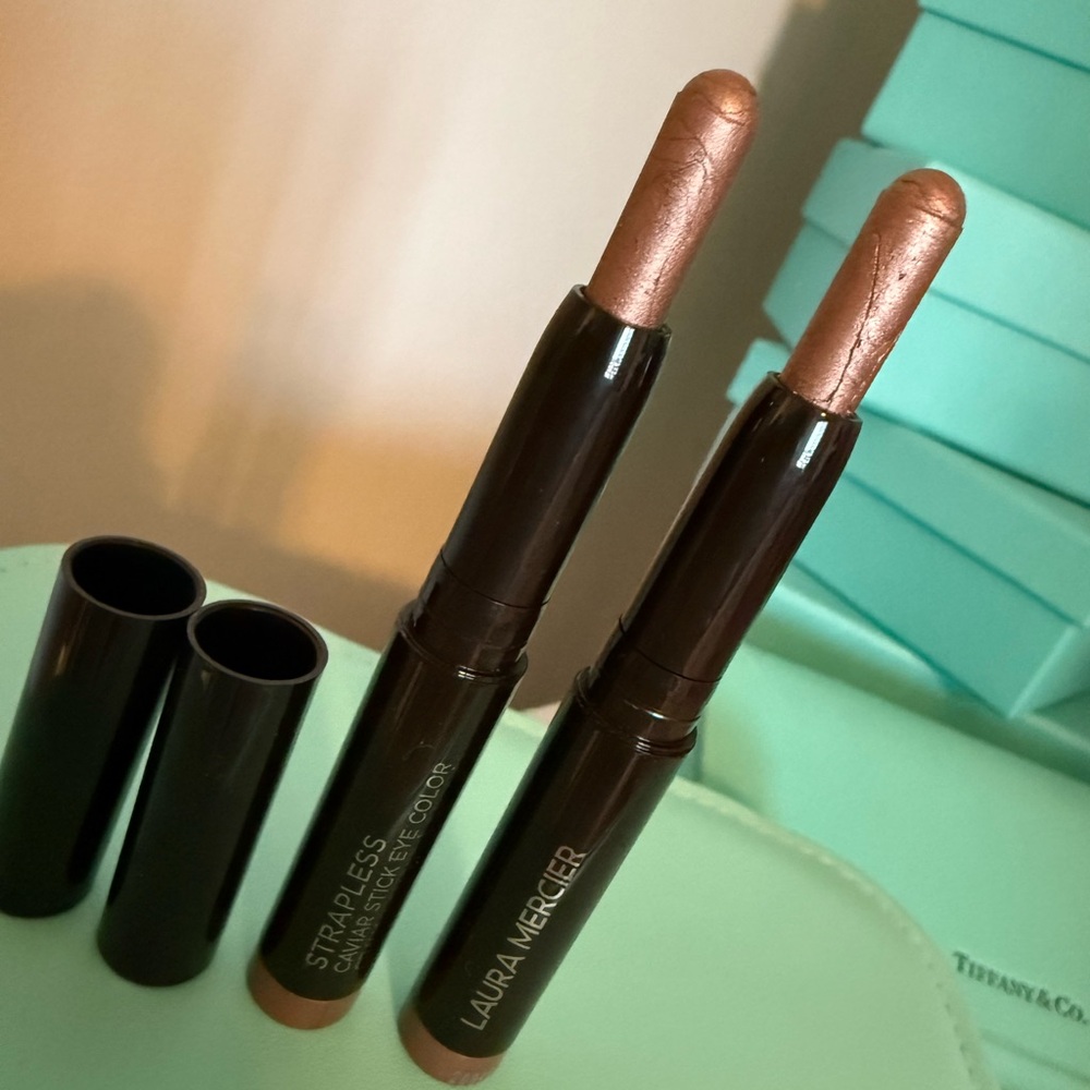2xNEW Laura Mercier Caviar Stick Eye Color Crayon, Strapless, Total: 2g/0.06oz
